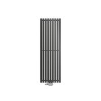 BADHEIZKÖRPER Stella 480x1400 mm Anthrazit mit Ventil Universal - Anthrazit, Metall (48/140/5cm) - LuxeBath