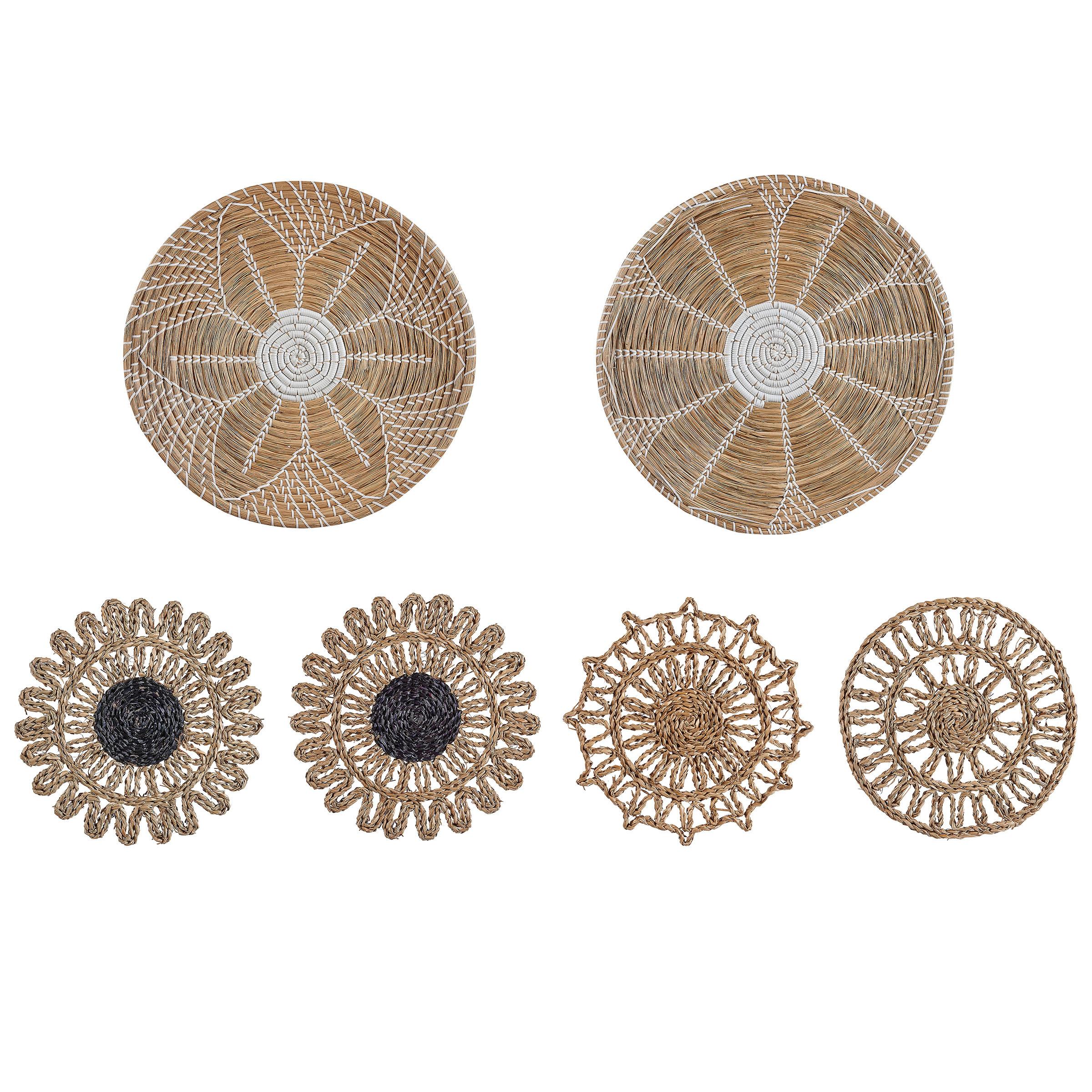 WANDDEKORATION Seegras natürlich Pintano - Naturfarben, Naturmaterialien (50/50/50cm) - Beliani