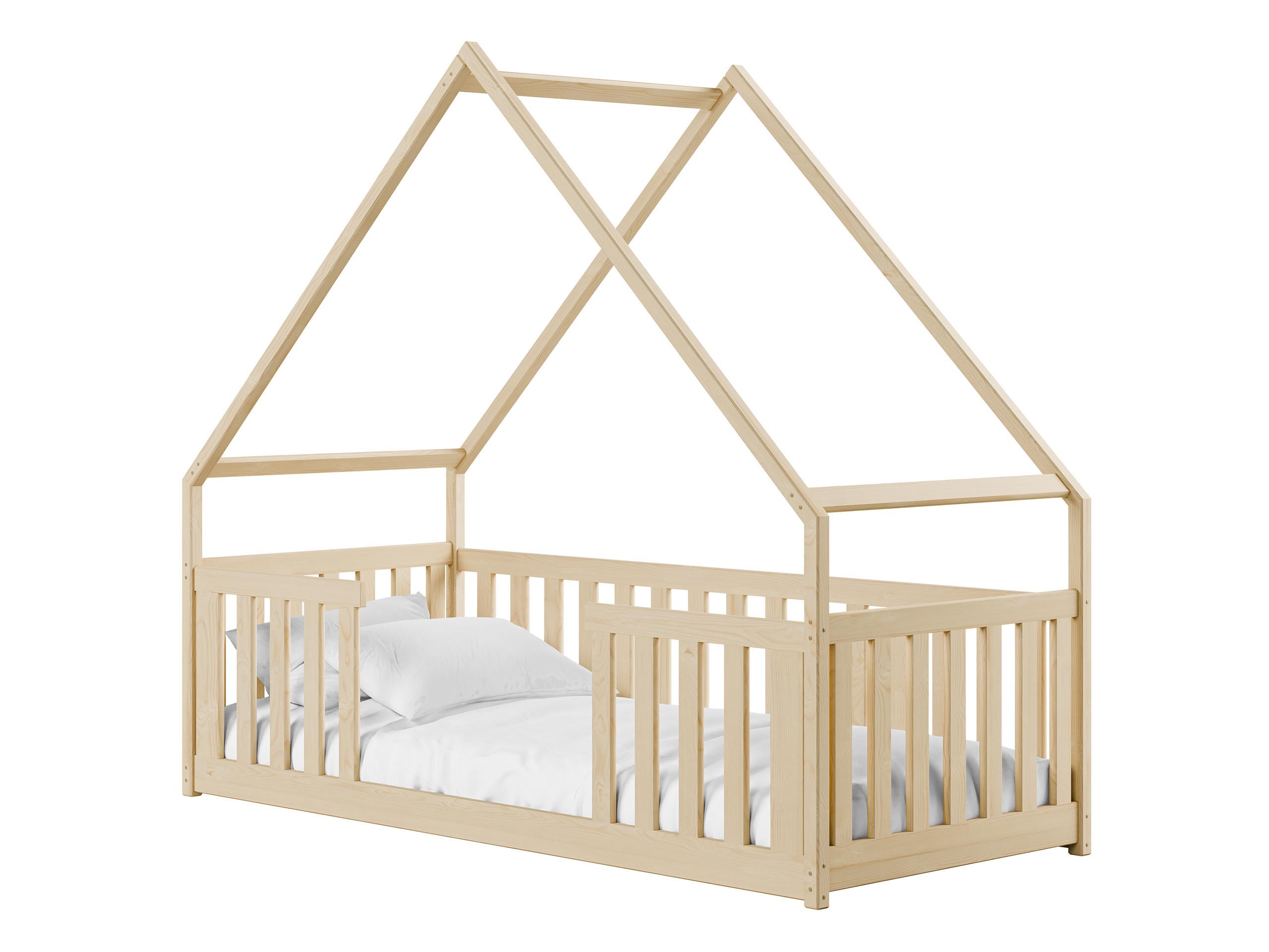 HAUSBETT Bee - Naturfarben, Holz (90/200cm) - MIRJAN24
