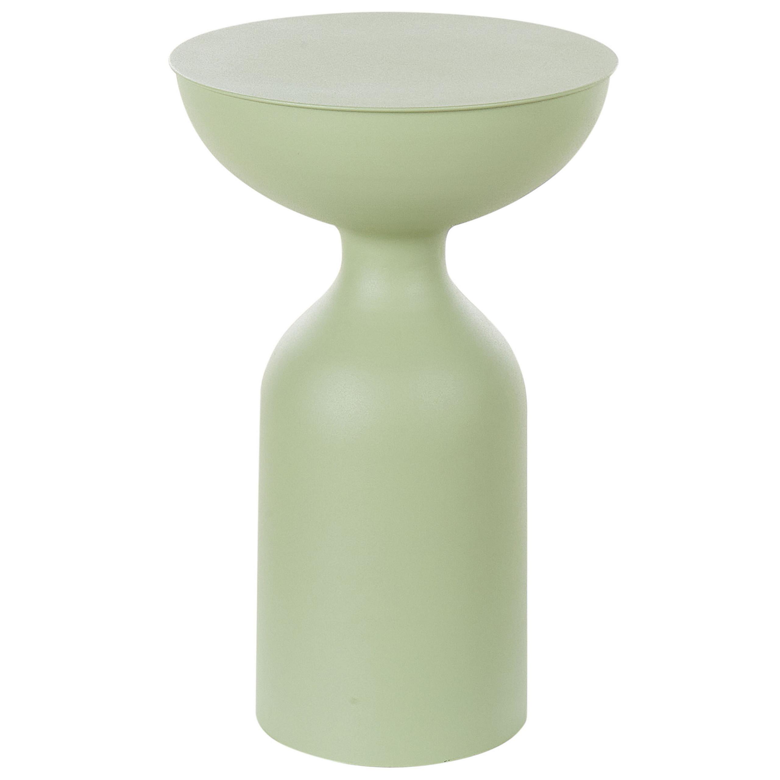 BEISTELLTISCH Metall hellgrün rund 36 cm Cota - Grün, Metall (36/36/56cm) - Beliani
