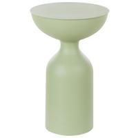 BEISTELLTISCH Metall hellgrün rund 36 cm Cota - Grün, Metall (36/36/56cm) - Beliani