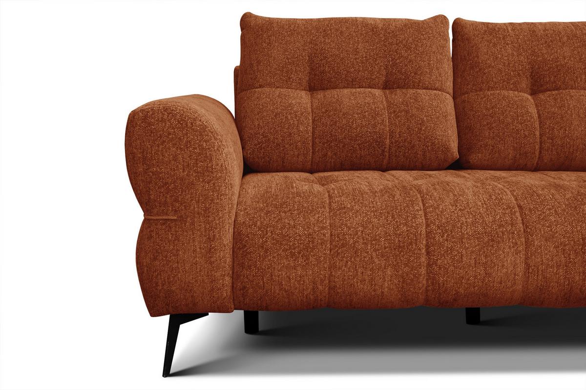 SOFA SALVINI 2,5-Sitzer, orange - Orange, Holz/Textil (206/88/99cm) - Wozimo