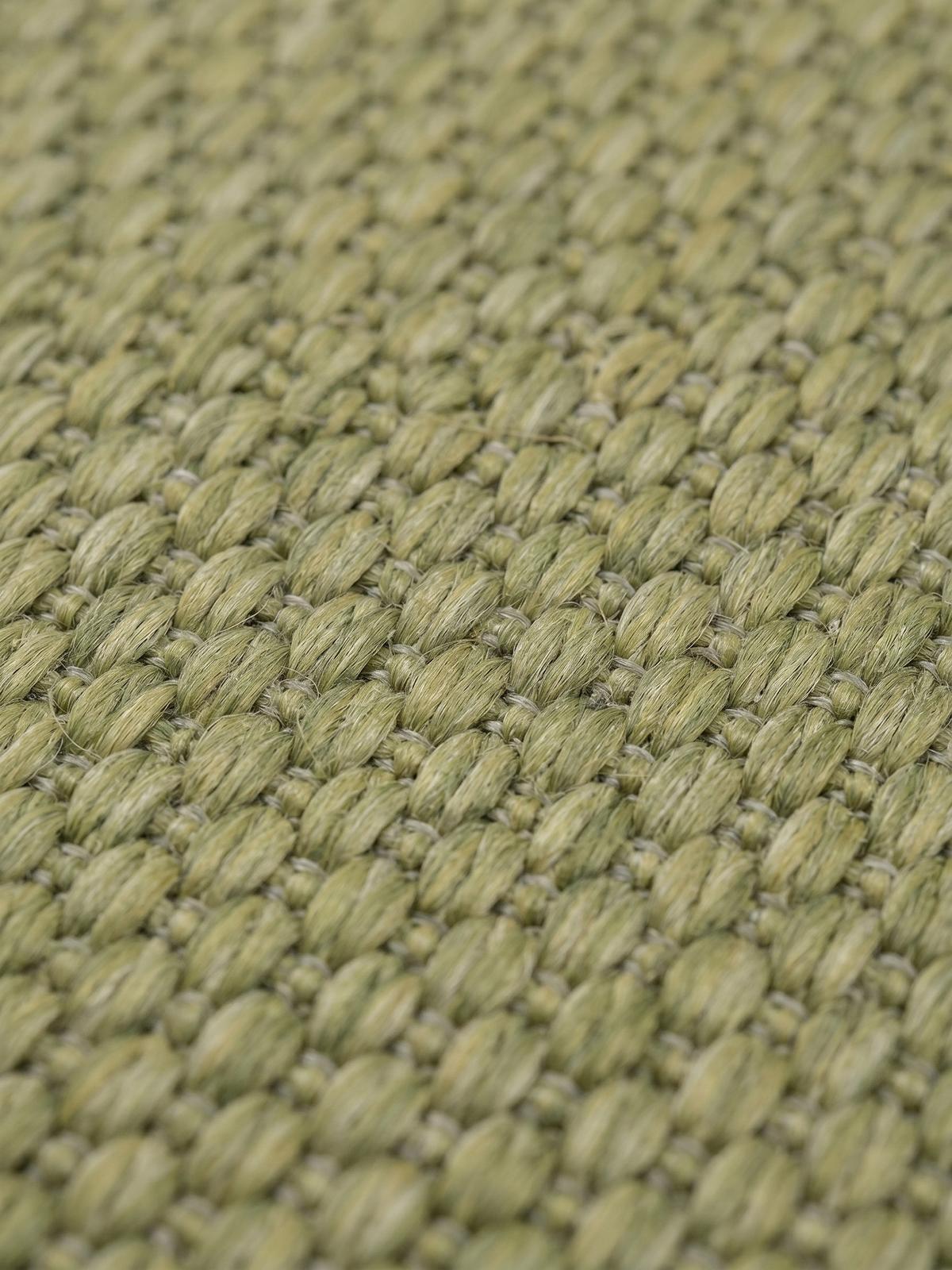 TEPPICH Outdoor ALSTER in Grün, einfarbig, Ø 120 cm - Grün, Textil (120/120cm) - KADIMA DESIGN