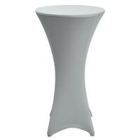 STEHTISCHHUSSE Stella Ø 80 cm Silber - Silberfarben, Textil (80/120cm)