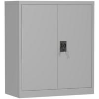 AKTENSCHRANK kaltgewalzter Stahl grau - Grau, Metall (40/92.5/80cm) - Vinsetto