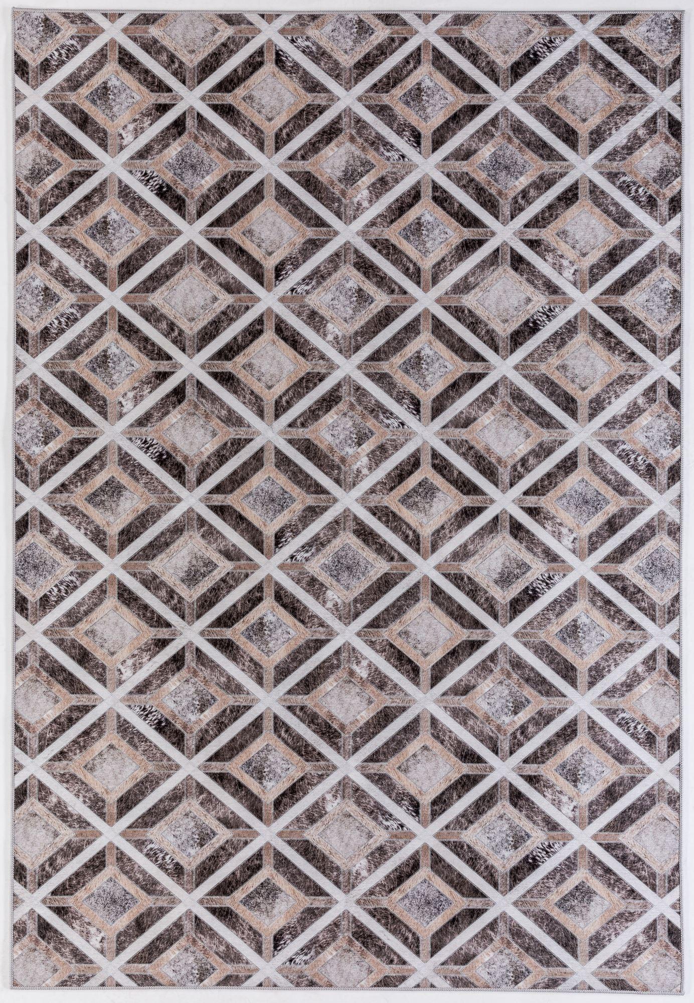 KURZFLORTEPPICH Serena 50x80 cm - Braun, Textil (50/80cm) - Gino Falcone