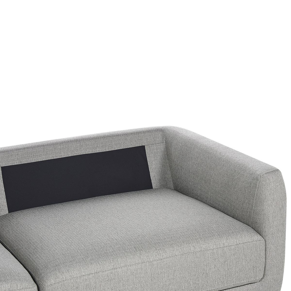 3-SITZER-SOFA hellgrau Sigtuna - Grau, Textil (300/86/102cm) - Beliani