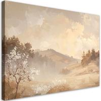 LEINWANDBILD Landschaften 100x70cm - Beige, Textil (100/70cm) - Feeby