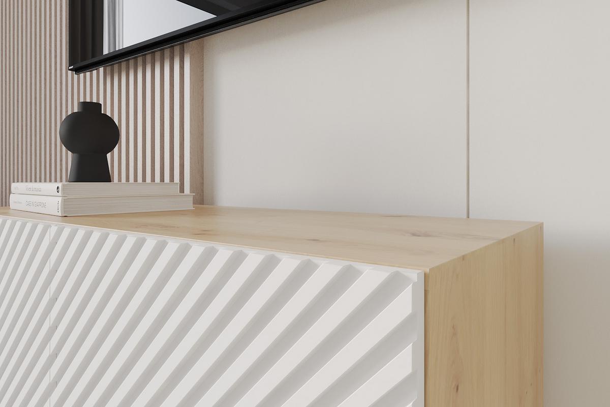 LOWBOARD ZENO-W 100x40x40 cm - Weiß - Weiß, Holzwerkstoff (100/40/40cm) - ALTDECOR