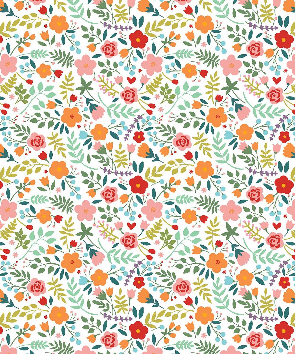 VERDUNKELUNGSROLLO 150x180 cm Gemalte Blumen - Grün, Textil (150/180cm) - TULUP