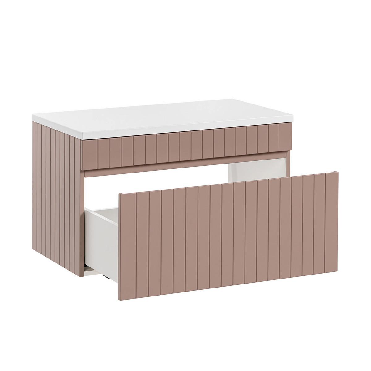 WASCHTISCHUNTERSCHRANK 80.4cm Zelie Rose - Pink, Holzwerkstoff (80.4/48/46cm) - Petits-meubles