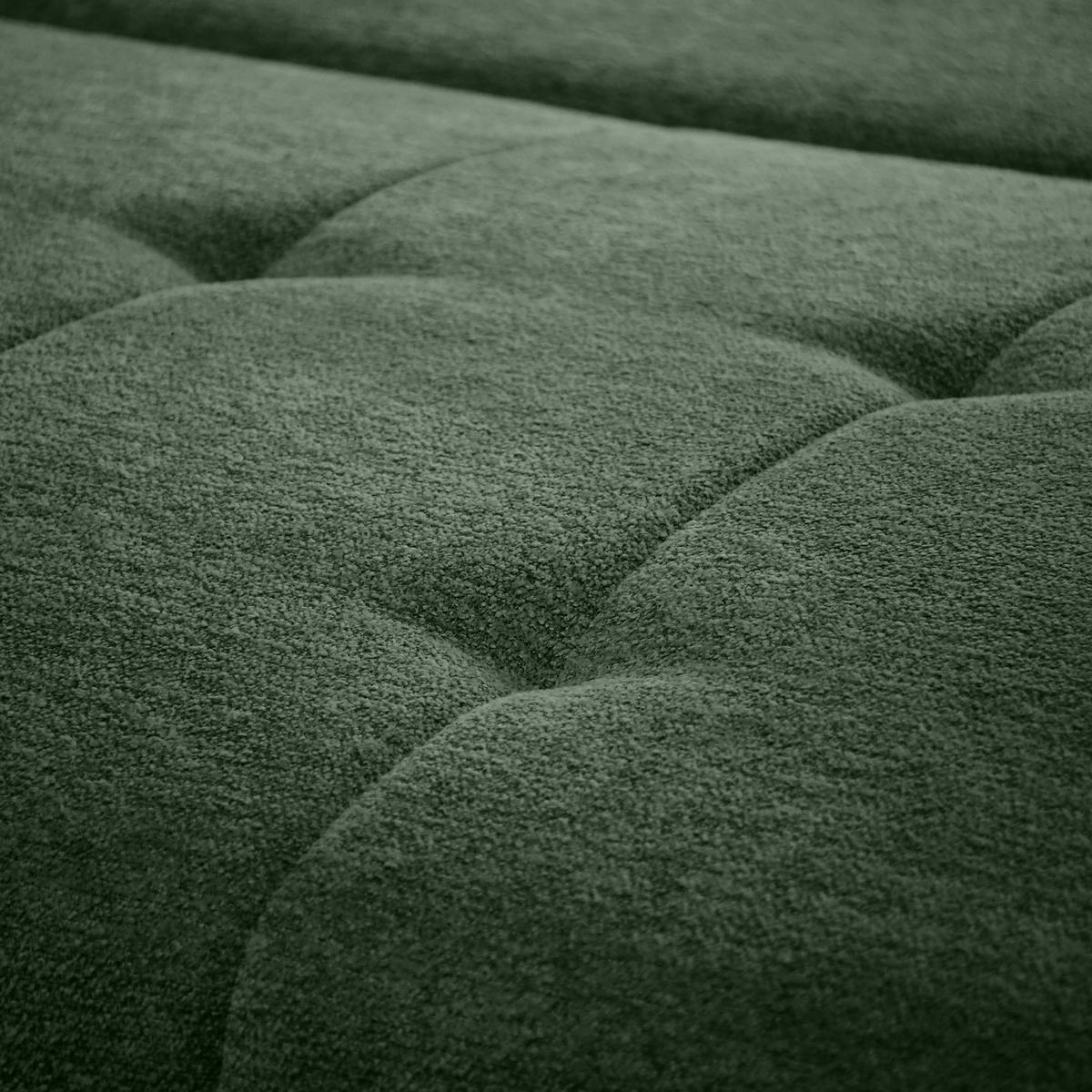 ECKSCHLAFSOFA Dallas mit Bettkasten, 255 cm, Flaschengrün, links, Velour-Stoff - Grün, Textil (255/175cm) - Beautysofa