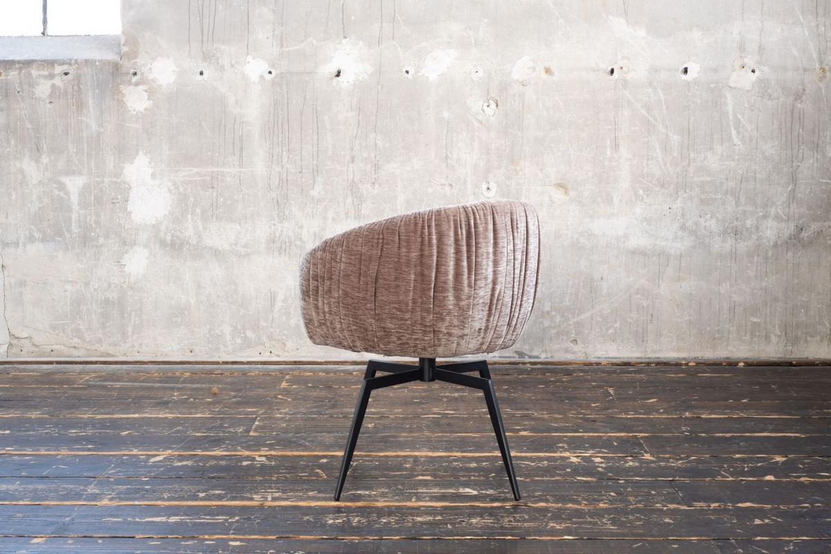 ESSZIMMERSTUHL LIMA Braun Webstoff (1er-Set) - Hellbraun/Braun, Kunststoff/Textil (57/80/60cm) - KAWOLA