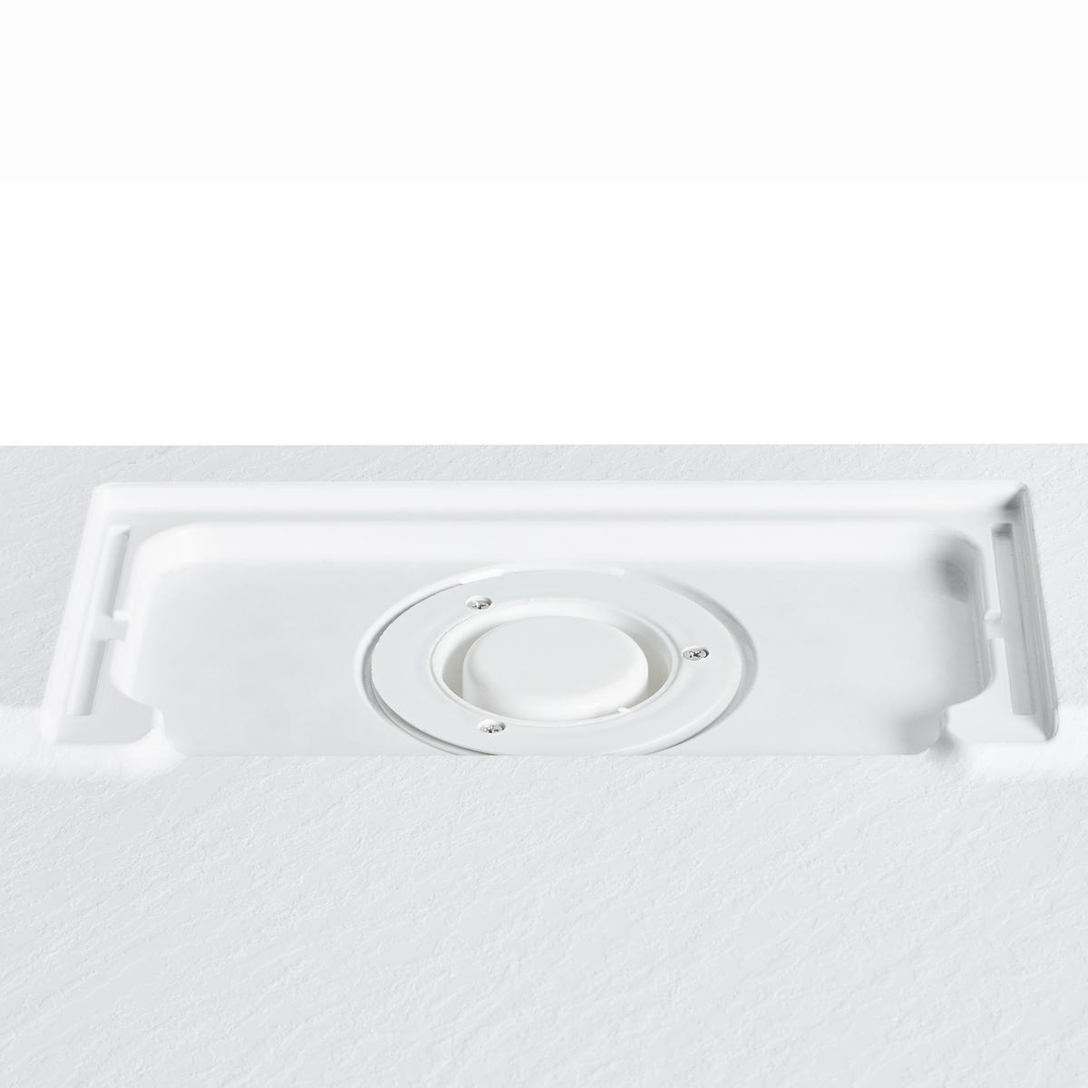 DUSCHWANNE 80/100/3 cm Weiß Azzurro - Weiß, Kunststoff (100/3/80cm) - Beliani