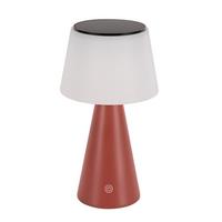 TISCHLEUCHTE Brennert 13/23.9/13 cm - Rot, Metall (13/13/23.9cm) - ZMH