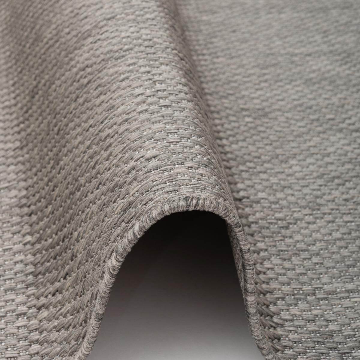 IN & OUTDOOR TEPPICH FLACHGEWEBE VALENCIA MIX - Anthrazit, Textil (140/200cm) - Pergamon