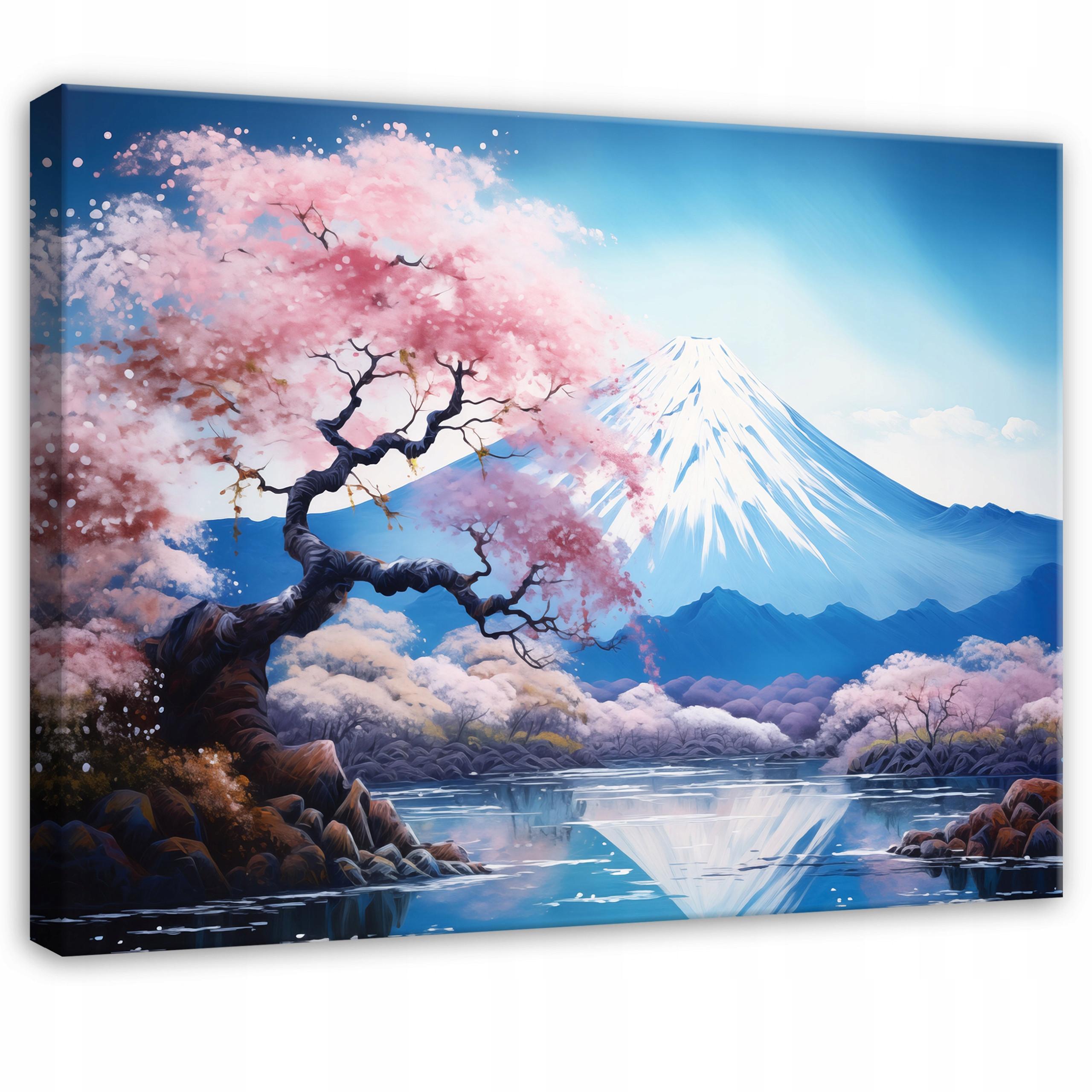 LEINWANDBILD Vulkan Fidschi Blau 100x70 cm - Multicolor, Holzwerkstoff (100/70cm) - Wallarena