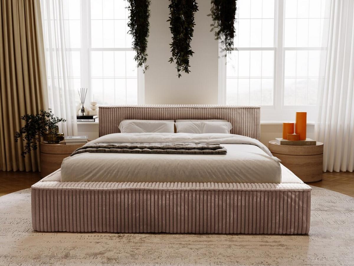 POLSTERBETT Lago 160x200 Braun - Braun, Textil (160/200cm) - Graingold