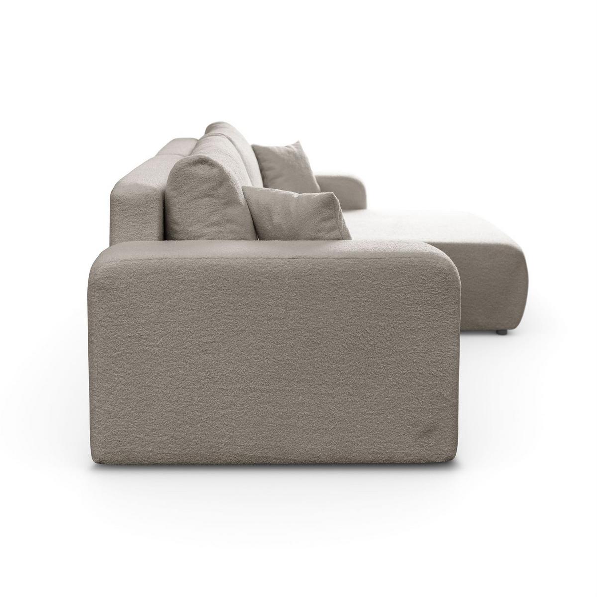 ECKSOFA VESPO XL mit Schlaffunktion und Bettzeugkasten - Beige, Textil (267/143cm) - Lookway