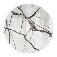 GLASPLATTE für Kamin Ø 70 cm - Weiß, Glas (70/70/0.4cm) - TULUP