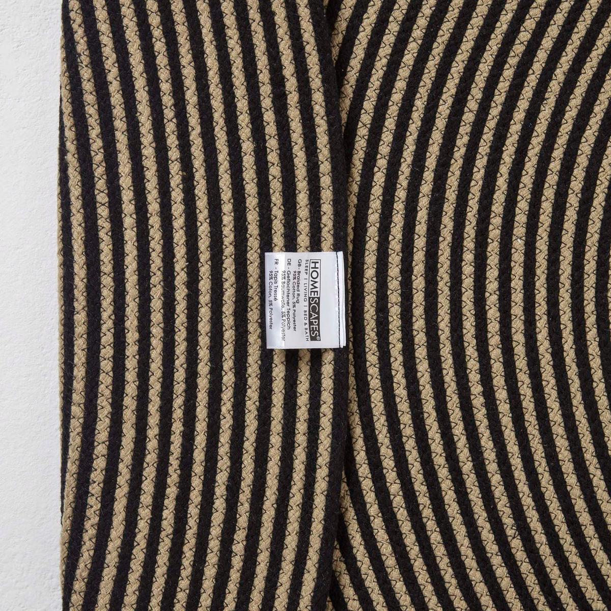 TEPPICH Spirale geflochten rund 200 cm - Braun, Textil (200/200cm) - Homescapes
