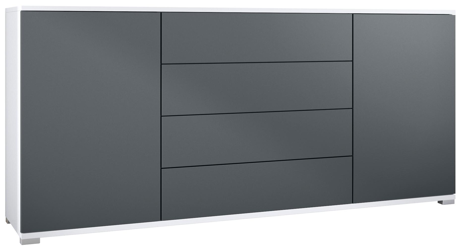 SIDEBOARD Santo Anthrazit matt - Anthrazit, Holzwerkstoff (166.5/75.5/35cm) - Vladon