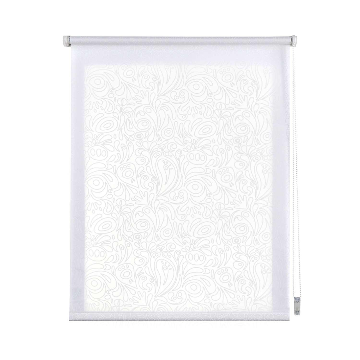 ROLLO Weiß Kaschmir, 150 cm x 180 cm - Kaschmir/Weiß, Kunststoff (150/180cm) - STORESDECO