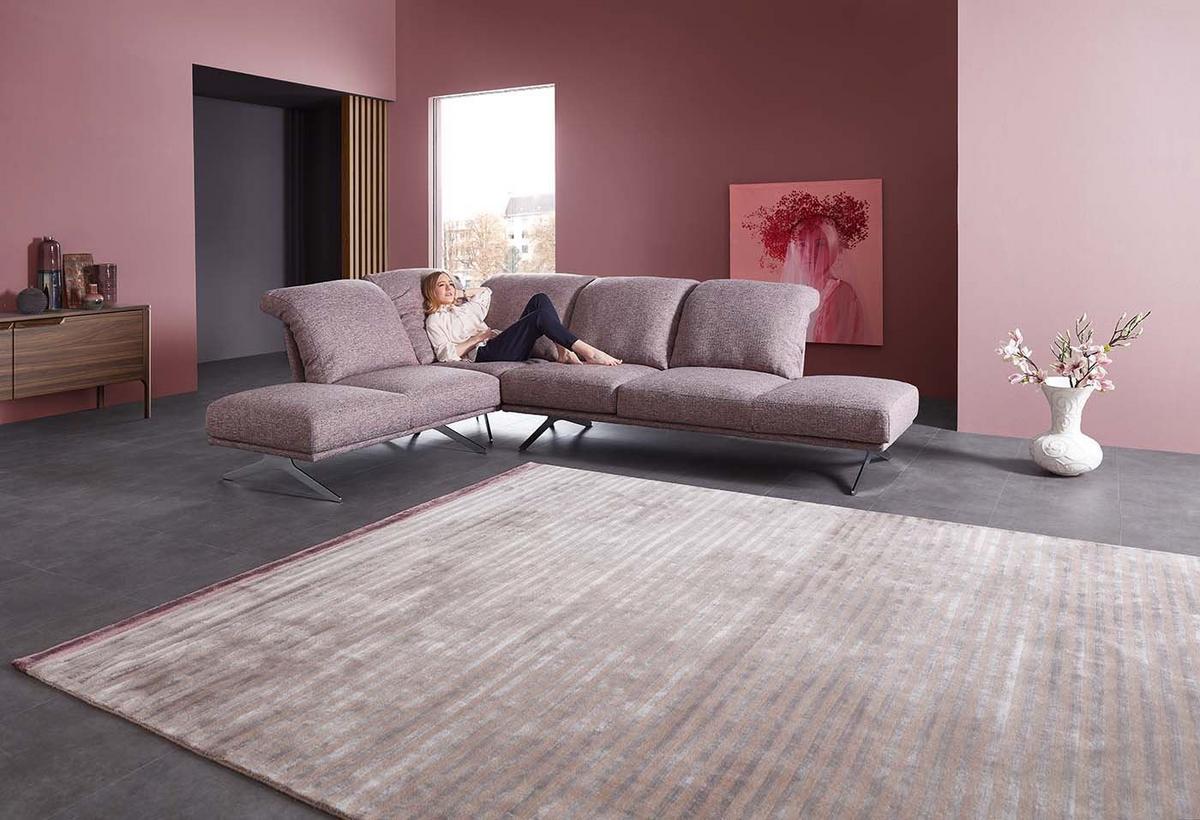 HANDWEBTEPPICH Miami 90x160 cm - Beige, Textil (90/160cm) - THEKO
