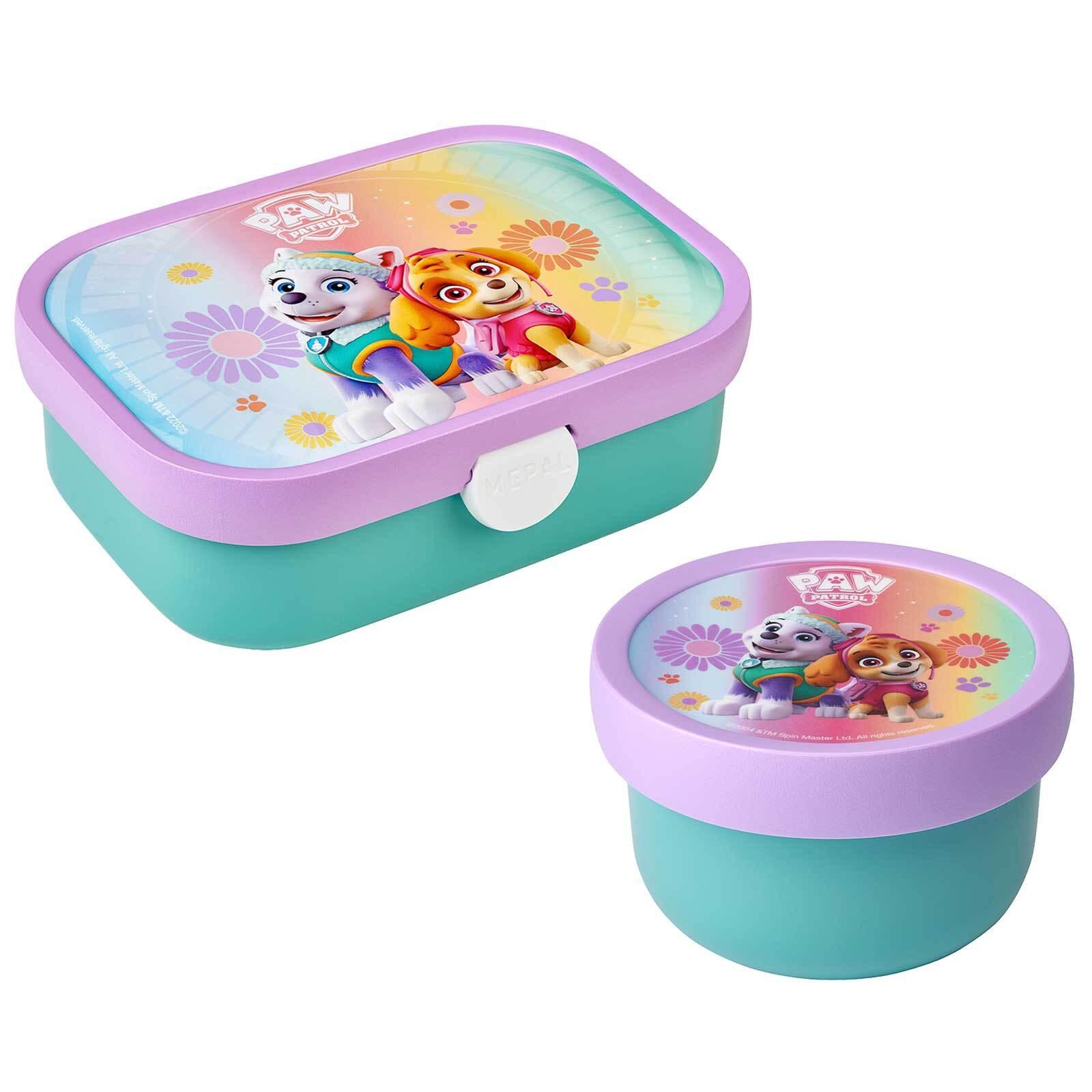 OBST- UND BENTOBOX PAW PATROL GIRLS Campus türkis-lila 300 & 750 ml - Türkis/Lila, Kunststoff (2/2/2cm) - Mepal