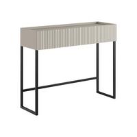 KONSOLENTISCH Como 2SZ - Kaschmir/Schwarz, Holzwerkstoff/Metall (32/100/80cm) - MIRJAN24