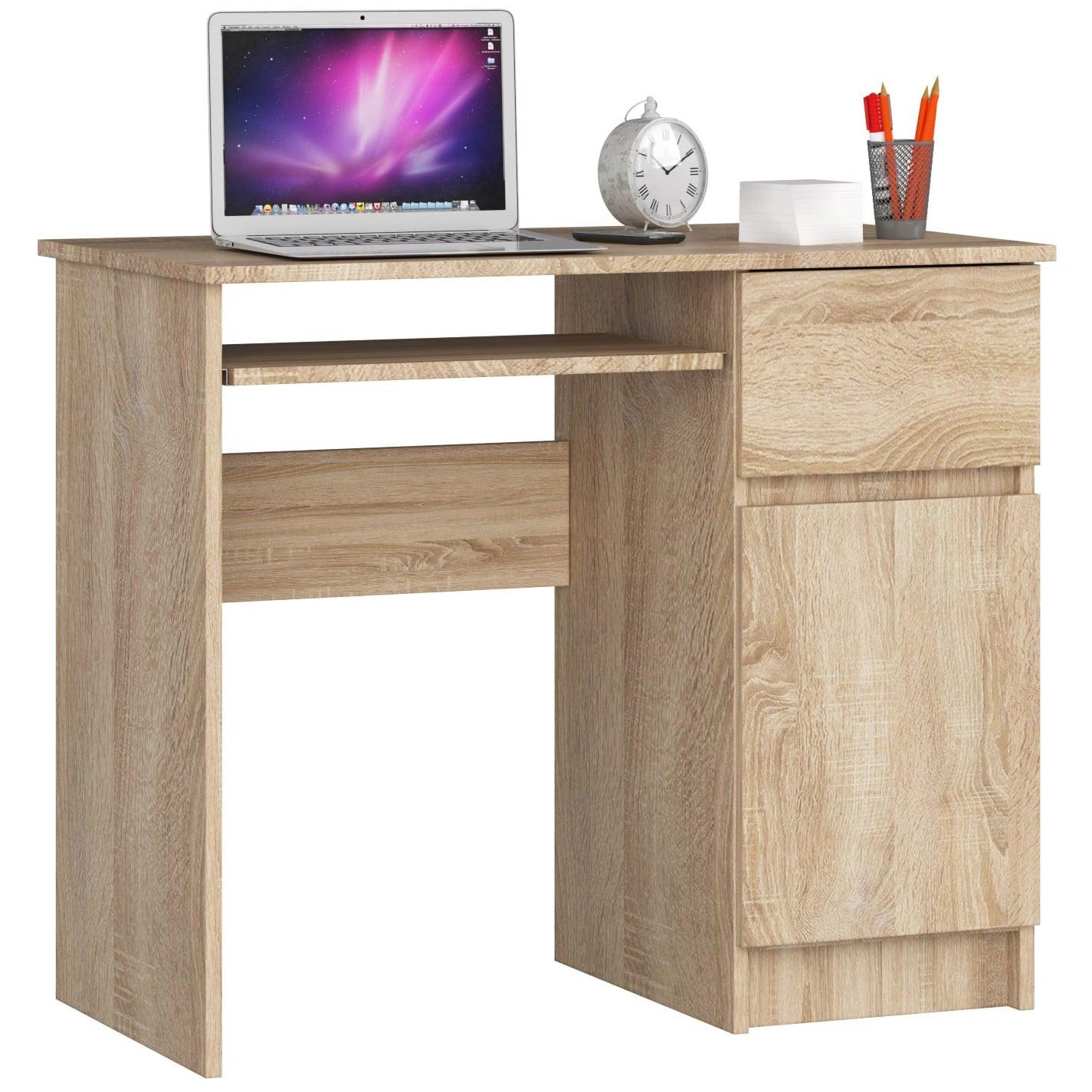 SCHREIBTISCH Eiche Sonoma 77/90/50 - Sonoma Eiche, Holzwerkstoff (155/85/77cm) - RAUMHIRSCH FURNITURE