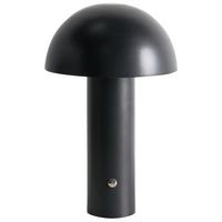 KABELLOSE LED Tischlampe mit Dimmer Metall Schwarz Bojo - Schwarz, Metall (14/14/25cm) - Beliani