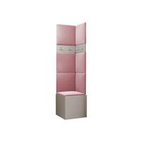 GARDEROBEN-SET Orion XXI - Kaschmir/Rosa, Holzwerkstoff/Kunststoff (42/186/46cm) - MIRJAN24