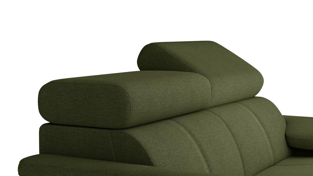 SOFA TAUNUS 2-Sitzer, grün - Schwarz/Grün, Holzwerkstoff/Textil (141/80/102cm) - Wozimo