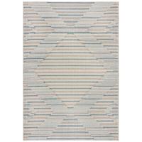 TEPPICH Waschbar RIDGE, geometrisch, Blau-Beige, 78 x 150 cm - Beige, Textil (150/78cm) - KADIMA DESIGN