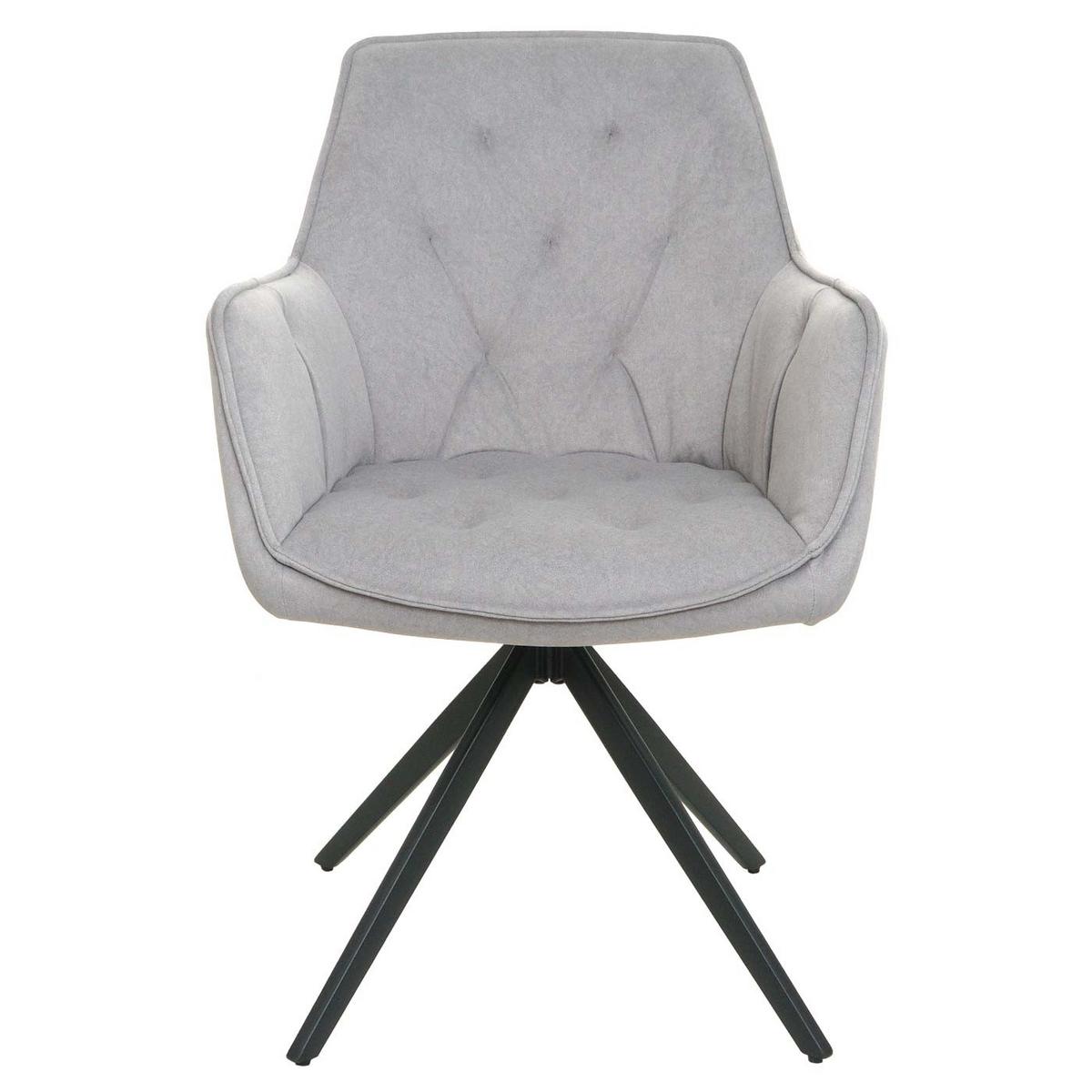 ESSZIMMERSTUHL Grau 2er-Set - Grau, Textil (55/87/60cm) - MCW
