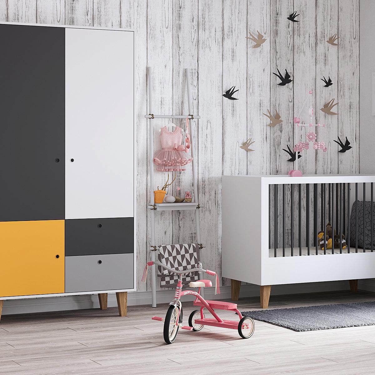 BABYZIMMER 2-teilig Concept gelb - Gelb, Holzwerkstoff (144.5/97/75cm) - Petits-meubles