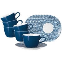 KAFFEETASSEN MIT UNTERTASSEN Life Fashion Classic Blue 240 ml 6er Set - Blau, Keramik (16.5/8.2/16.5cm) - Seltmann Weiden