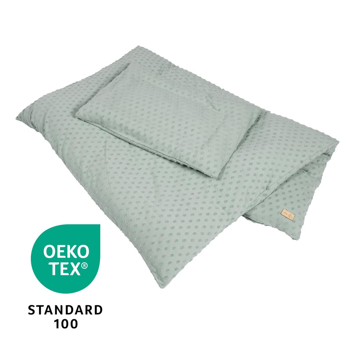 BABYBETTWÄSCHE Lil Planet 100x135 cm frosty green - Grün, Textil (100/135cm) - Roba