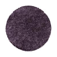 TEPPICH Hochflor SPREE in Violett, einfarbig, Ø 160 cm - Lila, Textil (160/160cm) - KADIMA DESIGN