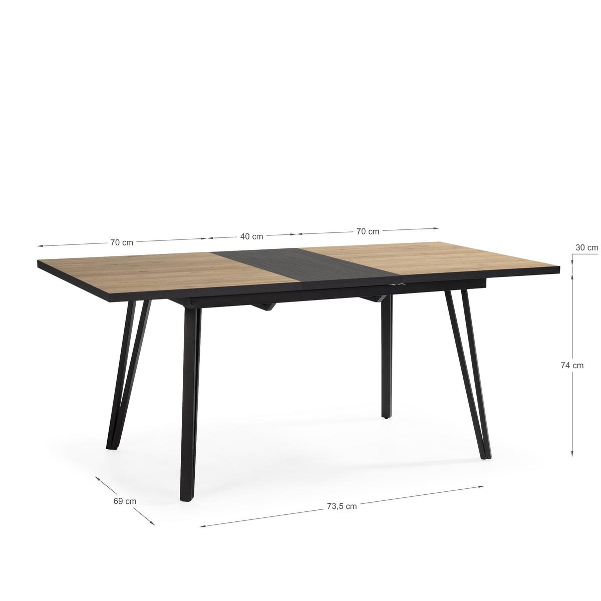 ESSTISCH Cleo Schwarz 140/90/77 cm - Schwarz, Keramik (140/90/77cm) - Calicosy