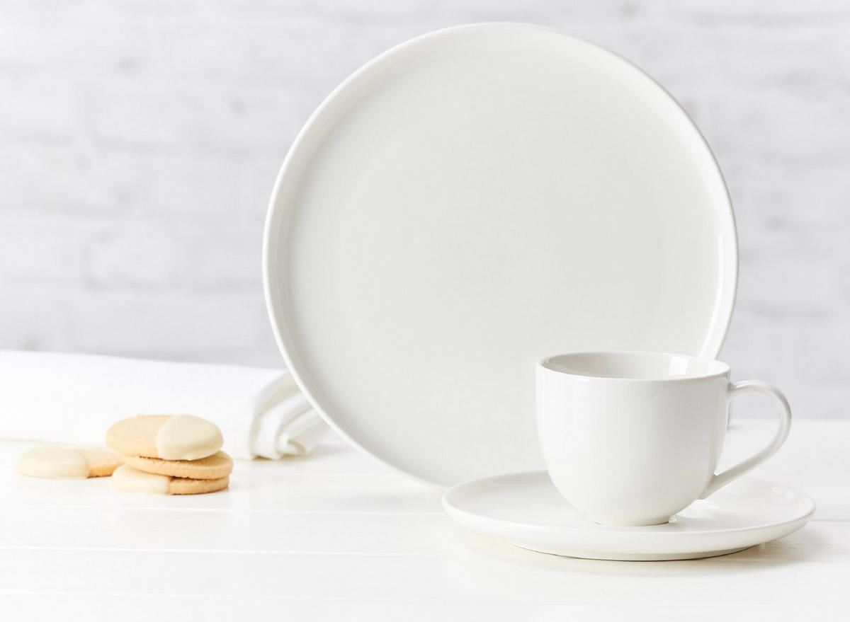 KAFFEEUNTERTASSE Skagen weiß ø 16 cm 6er Set - Weiß, Keramik (16cm) - Ritzenhoff Breker