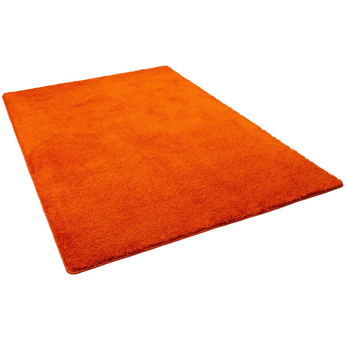 HOCHFLOR SHAGGY TEPPICH PALACE - Orange, Textil (160/200cm) - Snapstyle