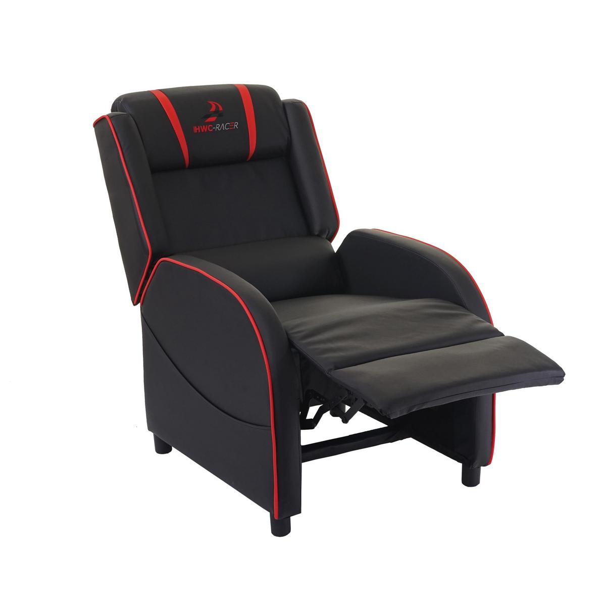 FERNSEHSESSEL Schwarz, Rot - Rot/Schwarz, Textil (66/105/85cm) - MCW