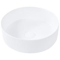 AUFSATZWASCHBECKEN Cremeweiß 36 cm Keramik Calig - Creme/Weiß, Keramik (36/12/36cm) - Beliani