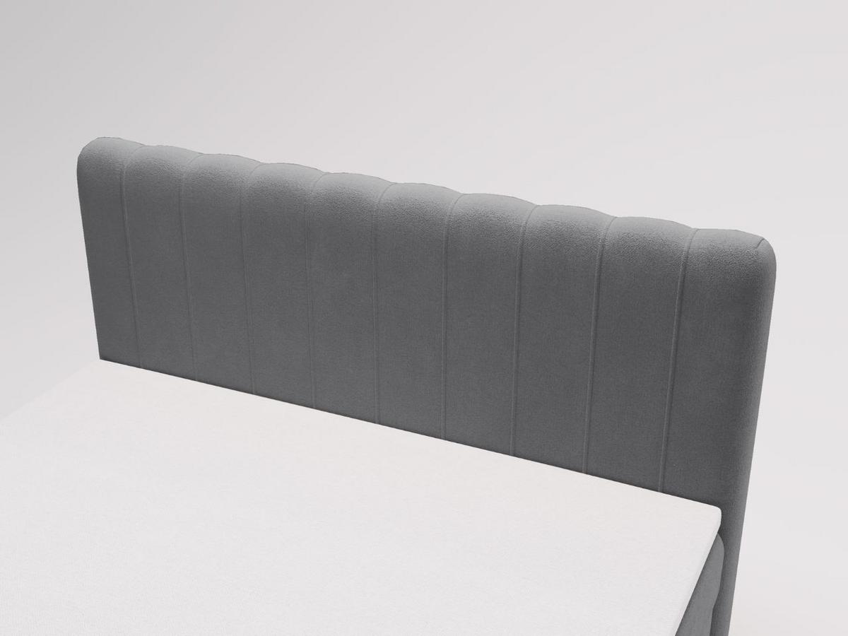 BOXBETT Osteno 160x200 Dunkelgrau - Dunkelgrau, Holz/Textil (160/200cm) - Graingold