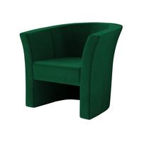 SESSEL Niko - Smaragdgrün/Schwarz, Holzwerkstoff/Kunststoff (71/76/65cm) - MIRJAN24