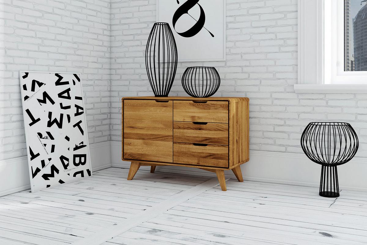 KOMMODE GREG Wildeiche - Wildeiche, Holz (90/63/40cm) - byoak