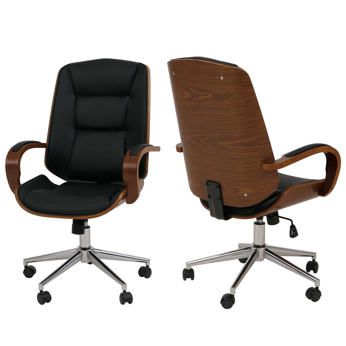 BÜROSTUHL Schwarz - Schwarz, Textil (61/110/74cm) - MCW