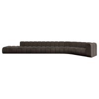 ECKSOFA modulares Sofa Tilmo-L3 - 581x194x70 cm Braun - Braun, Holzwerkstoff/Textil (581/194cm) - ALTDECOR